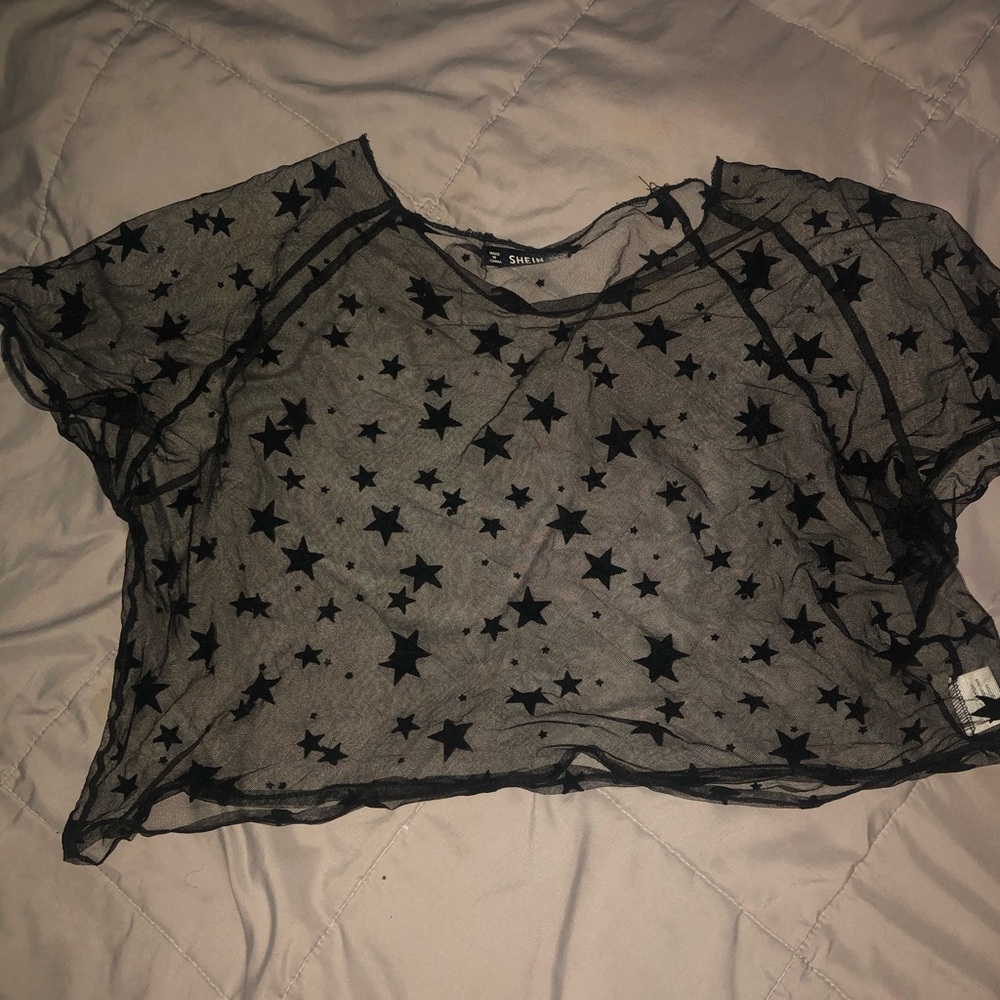 Transparent crop top